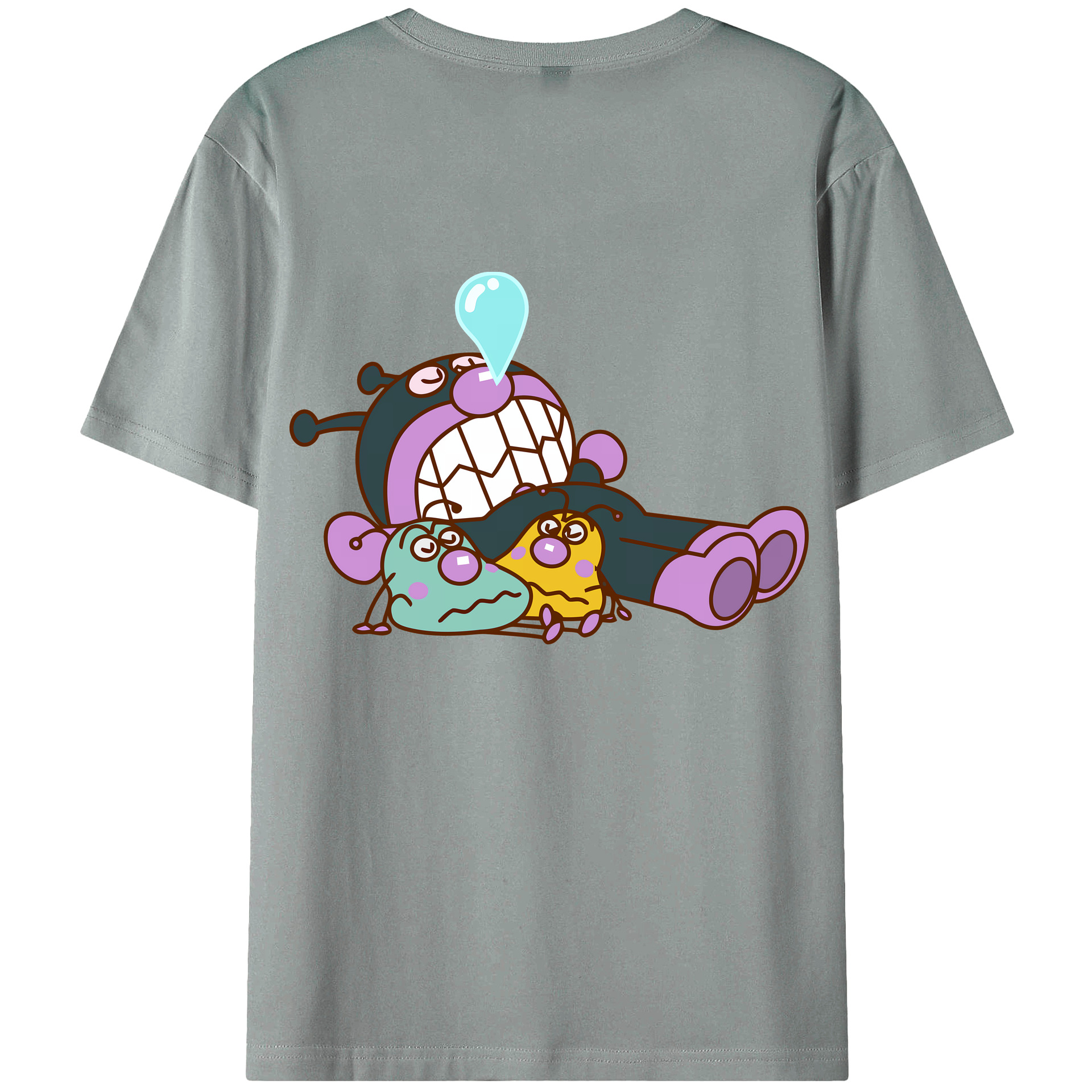 （画像用） アンパンマン Anpanman 綿100％ メンズ半袖Tシャツ（バックプリント） 通気性